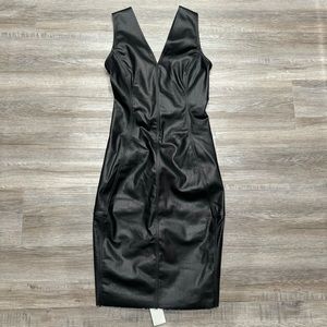 Rick Owens Stretch V Dress In Black